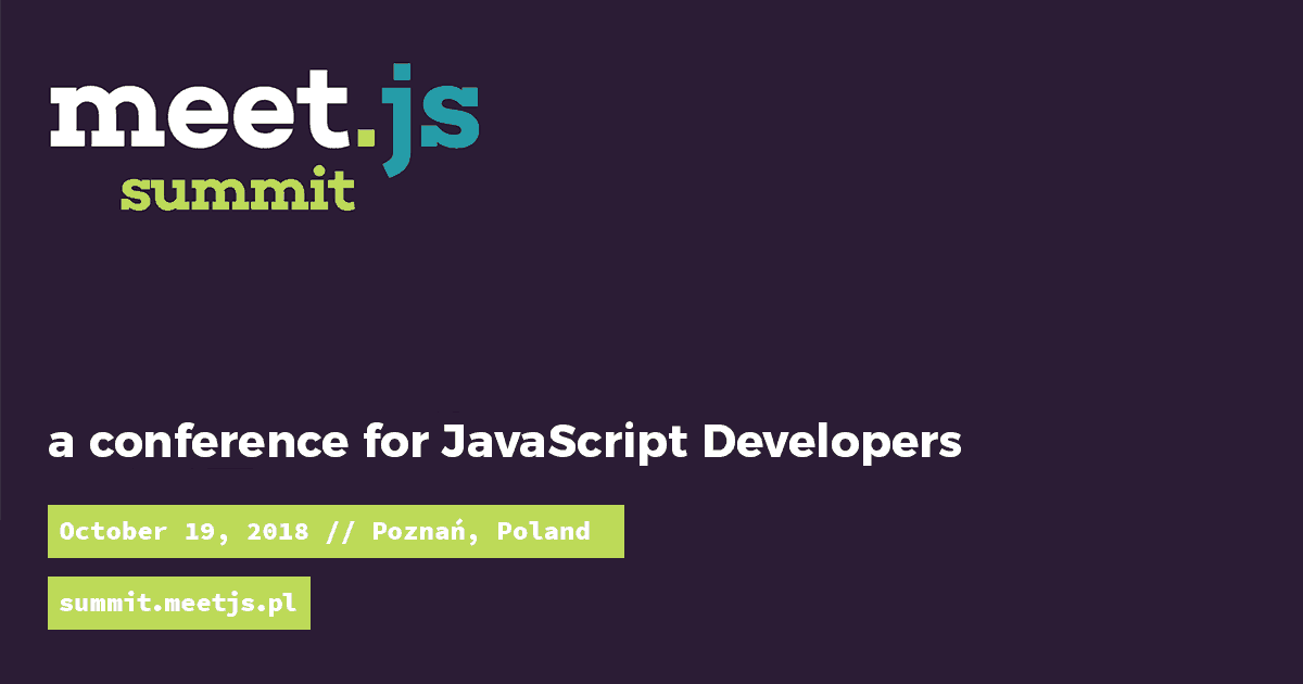 Call For Proposals na meet.js Summit 2018